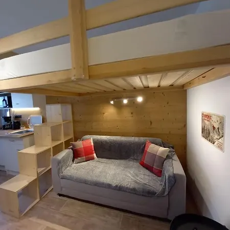 Lägenhet Comfortable Studio Renovated In Chamonix